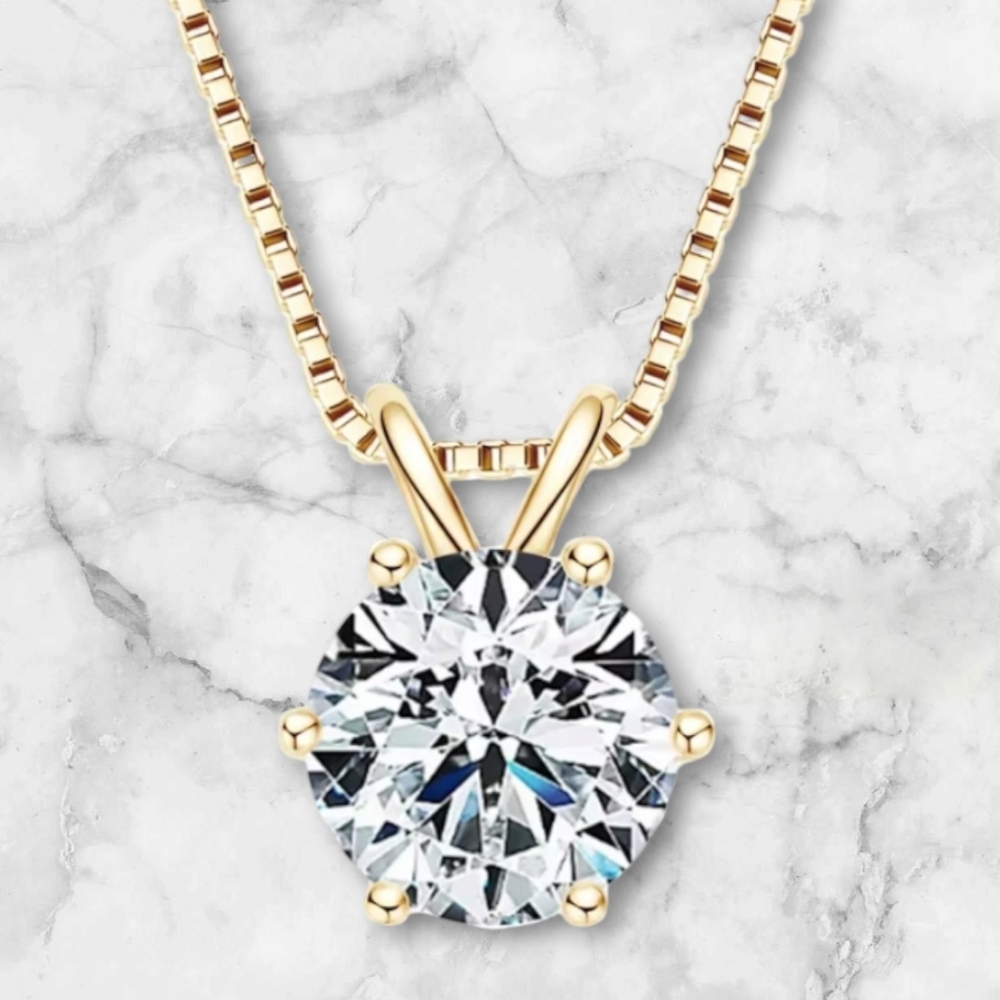 Gold and Silver Pendant Necklace